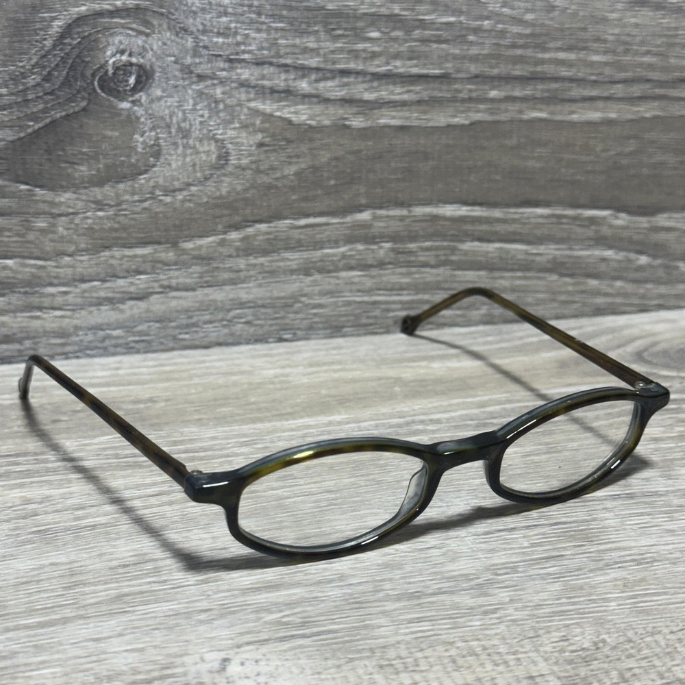 Ralph Lauren Men's Eyeglasses Oval Tortoise Shell Brown Plastic Frame RL Logo